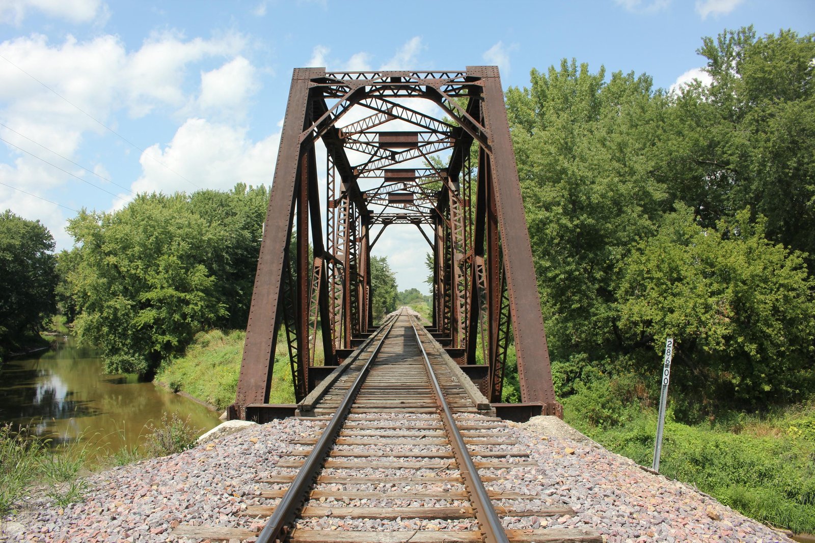 Looking north